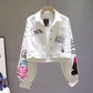 Spring And Autumn New Cartoon Letter Printing Loose Long-sleeved Top