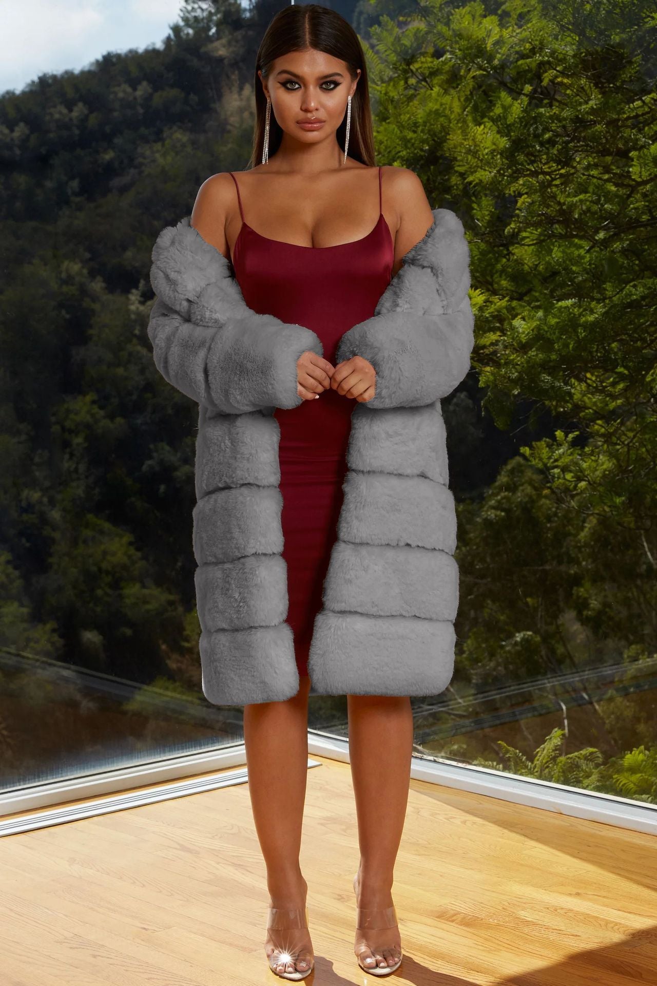 Commerce extérieur Nouveau manteau en fausse fourrure Manteau en coton
