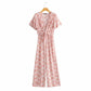 Printed Jumpsuit With Tie On Chest