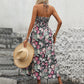 Robe nuisette imprimée dos nu pour femme