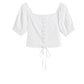 Women's Cross-Tie Top Design Shirt