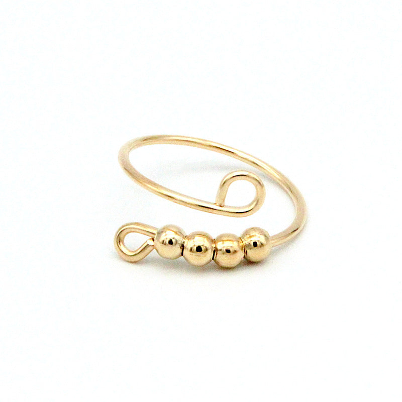 Rotating Anti-stress Anxiety Ring Fashionable Cute Adjustable Ring