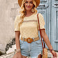Women's Fashion Ruffled Short Sleeves T-shirt