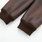 Fashionable All-match Lapel Long Sleeve Zipper Double-sided Flight Jacket