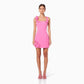 Flower Spaghetti Strap Sleeveless Backless A- Line Dress