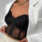 European And American Solid Color Lace Shorts Slim Vest