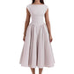 Backless Crew-neck Sleeveless Tank Dress Womens Midi Dress