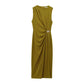 European And American Style French Minority Pleated Dress Women