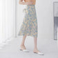 Floral Skirt High Waist Chiffon Printed Mid-length