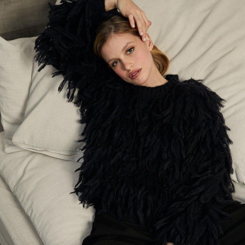 Loose-fitting Tassel Fashion Casual Sweater