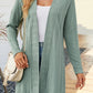 Women's Fashion Simple Solid Color Long Sleeve Loose Cardigan Coat