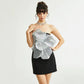Spring Three-dimensional Sequined Large Flower Decoration Dress
