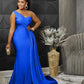 Tight Socialite Women's Clothes Crossbody Fishtail Evening Dress