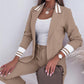 Long Sleeve Suit Coat Drawstring Pants Casual Suit
