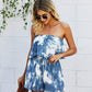 Summer European And American New Style Tube Top Tie-dye High-waist Jumpsuit