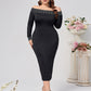Autumn And Winter Long Sleeve Slim-fit Sequined Dress
