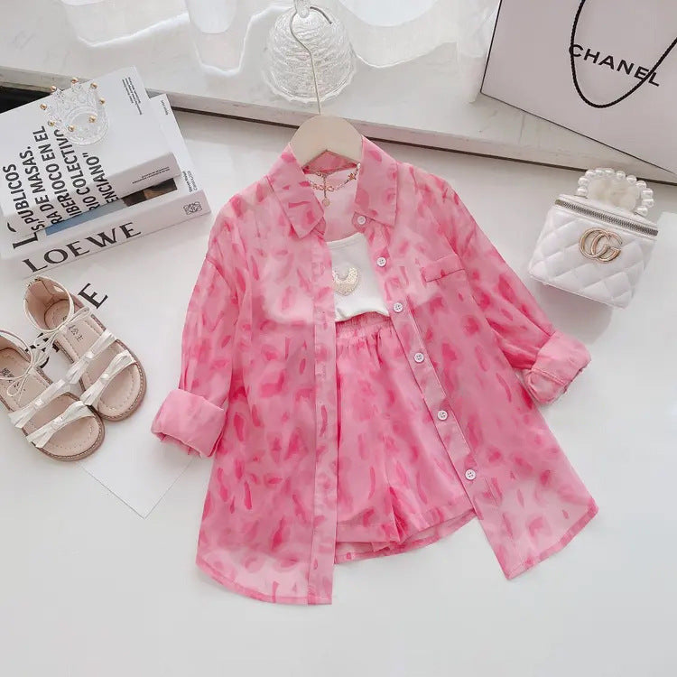 Women's Temperament Fashion Sunscreen Long Sleeve Two Piece Set