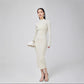 Round Neck Knitted Dress Stretch Slim