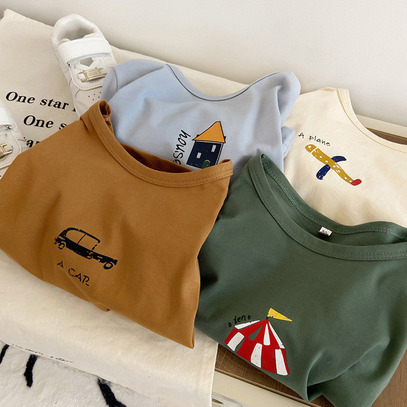 Multicolor Retro Printing Infant Toddler