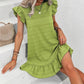 Plus Size Ruffled Sleeveless Women's Dress
