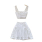 Girls Hollow Embroidery Suit