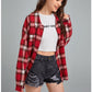 Lapel Long-sleeved Temperament Multicolor Shirt