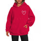 Sweat à capuche brossé style coréen pour femme, style décontracté