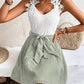 Womens Casual Resort Dress With Lace Trim And Patchwork Design