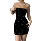 Women's Sleeveless Cold-shoulder Hip Skirt