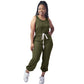European And American Waist Drawstring Jumpsuit Trousers Fashion Casual Exercise