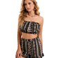 Women's Printed Tube Top Top Suit