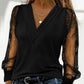 European And American Fashionable Asymmetric Contrast Color Strapless Long Sleeve Women's Shirt