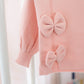 Round Neck Pullover Knit Long Sleeve Top Skirt