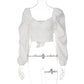 Navel Wrap Chest Strap Slim Fit All-match Long Sleeves