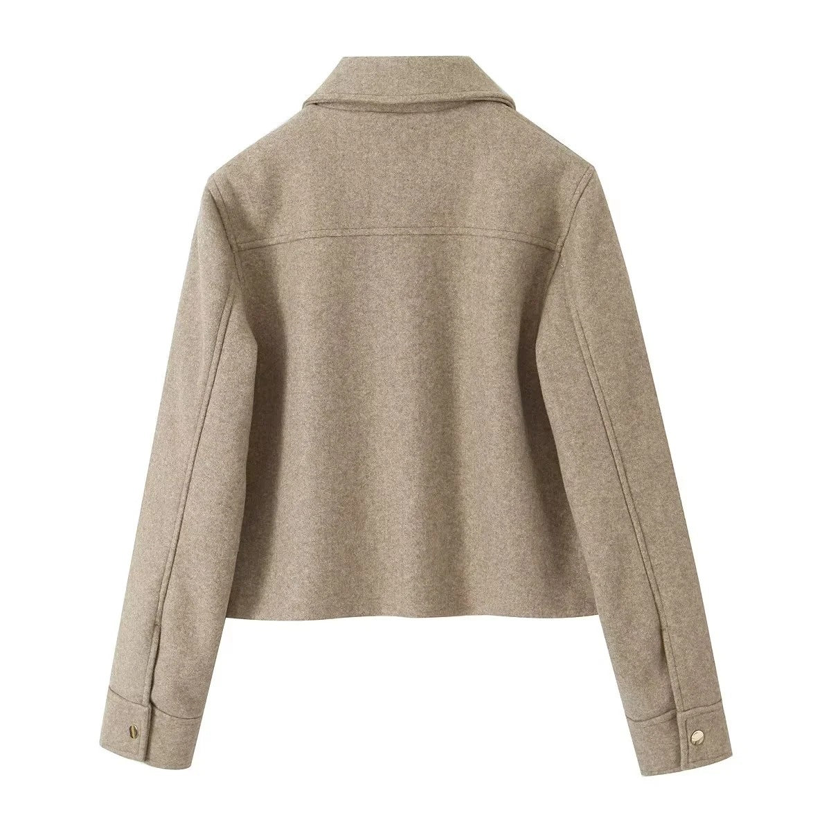 Veste courte douce et décontractée pour femme