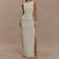 New Summer Round Neck Backless Dress Fashion Sleeveless