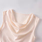Elegant Sleeveless Top And Skirt Set