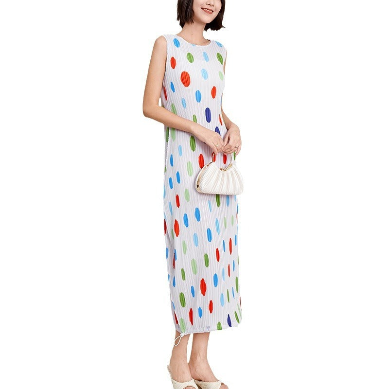 Colorful Polka Dot Dress Women's Summer