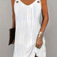 Women's European And American Solid Color Water Wave Pattern Sleeveless Dress