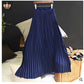Solid Color High Waist Half-length Skirt Female Elastic Waist Chiffon Skirt