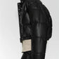 Casual Pure Color Simple Imitation Leather Cotton Clothes Women