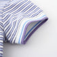 Children's Cartoon Short Sleeve Striped T-shirt