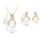 foreign necklace, pearl necklace, earring set, Japanese and Korean popular evening necklace, bride photography accessories