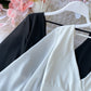 Chiffon Slim Ruffle Sleeve Shirt