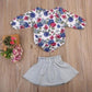 Korean Girl Printing Jumpsuit