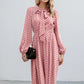 Ladies pink polka dot dress