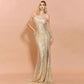 Robe de soirée asymétrique 
