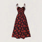Waist-tight Floral Slimming Sling Dress