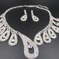 The New All-match Bride Bride Wedding Accessories Wholesale Diamond Suit Set Big Chain Necklace Set Wholesale