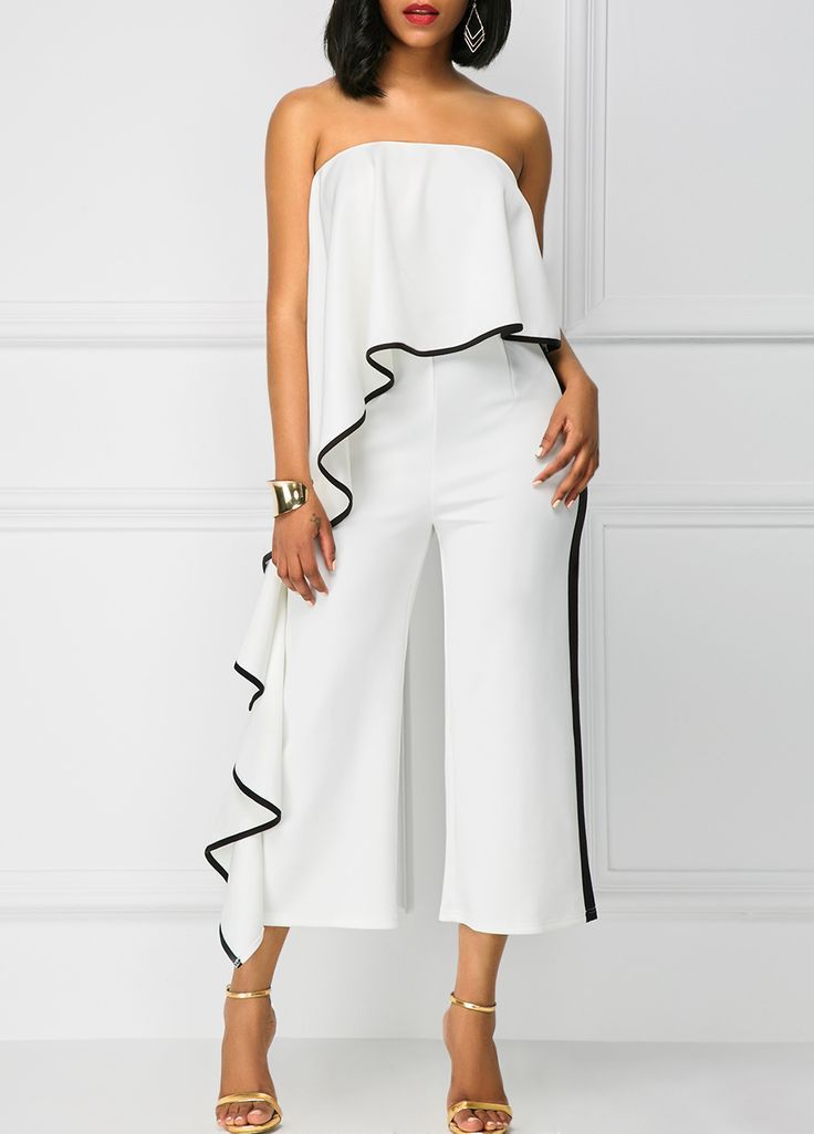Pantalon large à une épaule